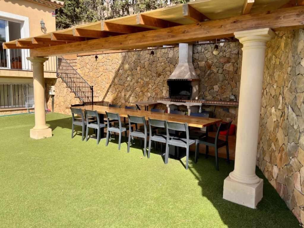 Villa Casa Mas Ambros Con Piscina Desbordante Calonge  Exterior foto