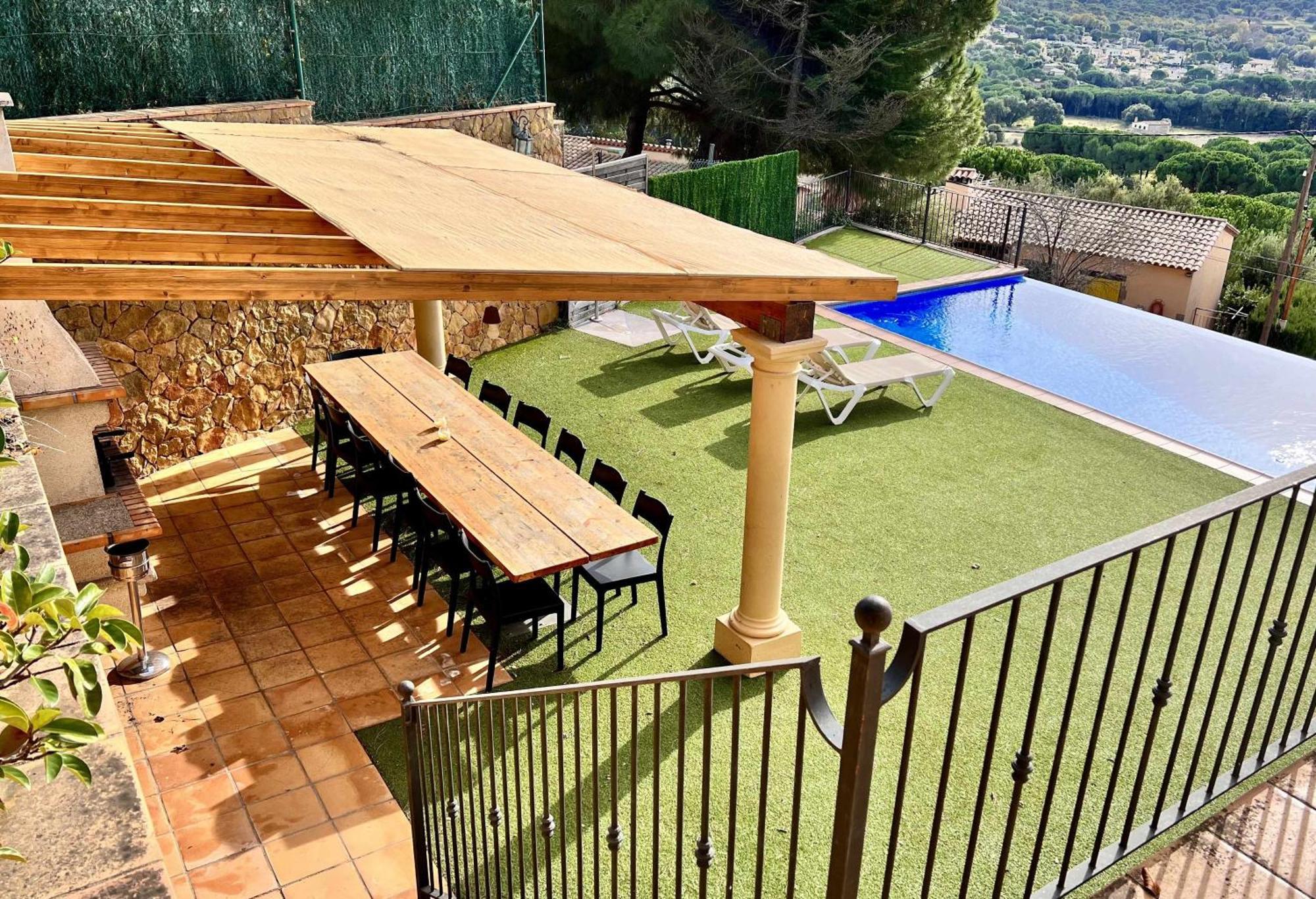 Villa Casa Mas Ambros Con Piscina Desbordante Calonge  Exterior foto