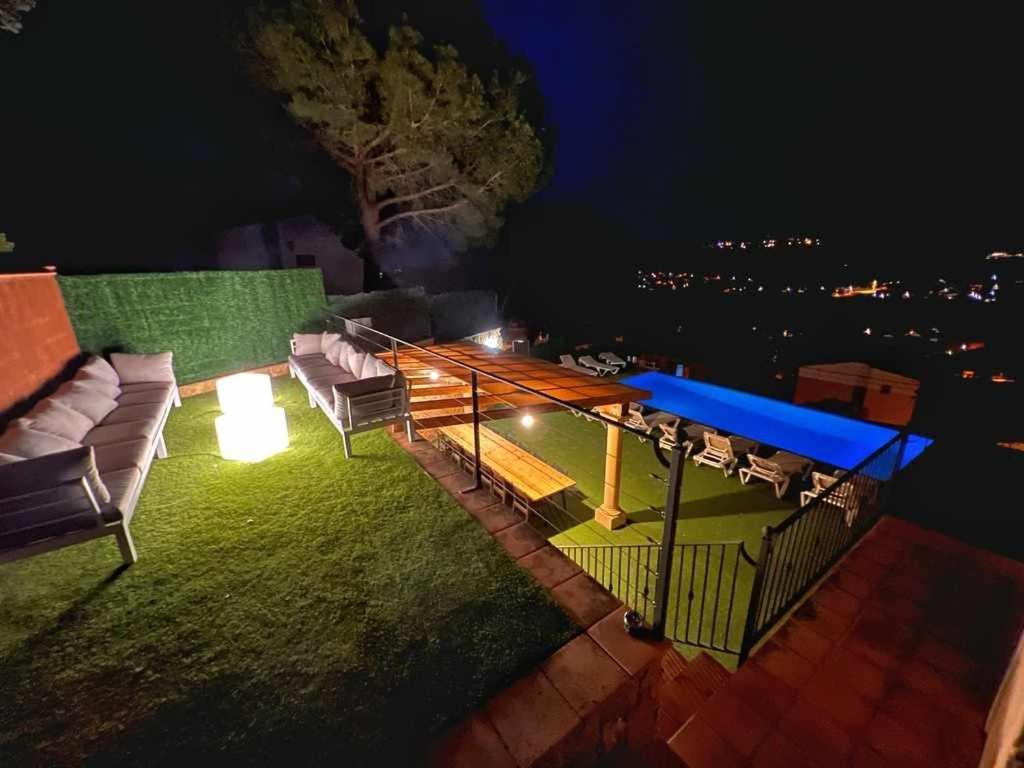 Villa Casa Mas Ambros Con Piscina Desbordante Calonge  Exterior foto